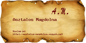 Asztalos Magdolna névjegykártya